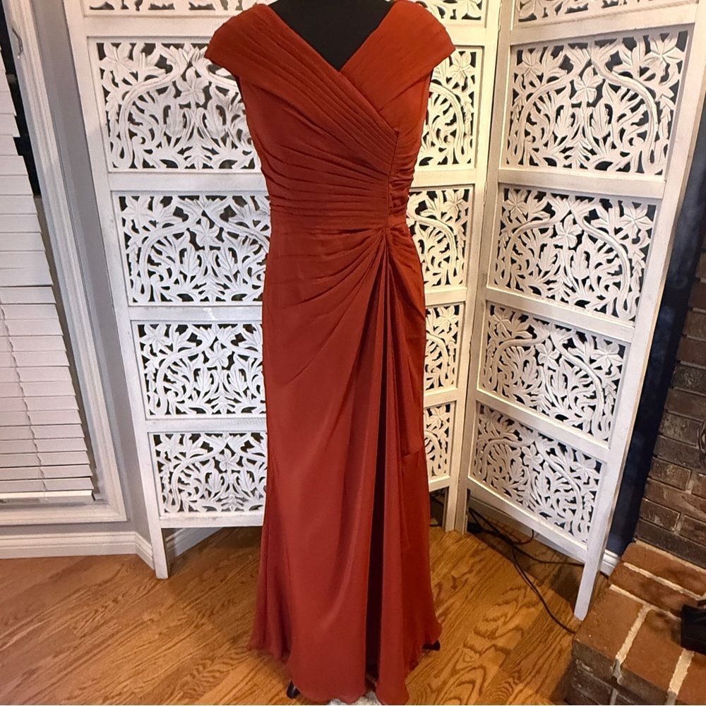 NWT Missac Chic Rust Maxi Dress Sz 8